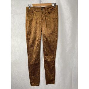 Paige Hoxton Ultra Skinny Jeans Chestnut Brown Corduroy Velour High Rise 29 New